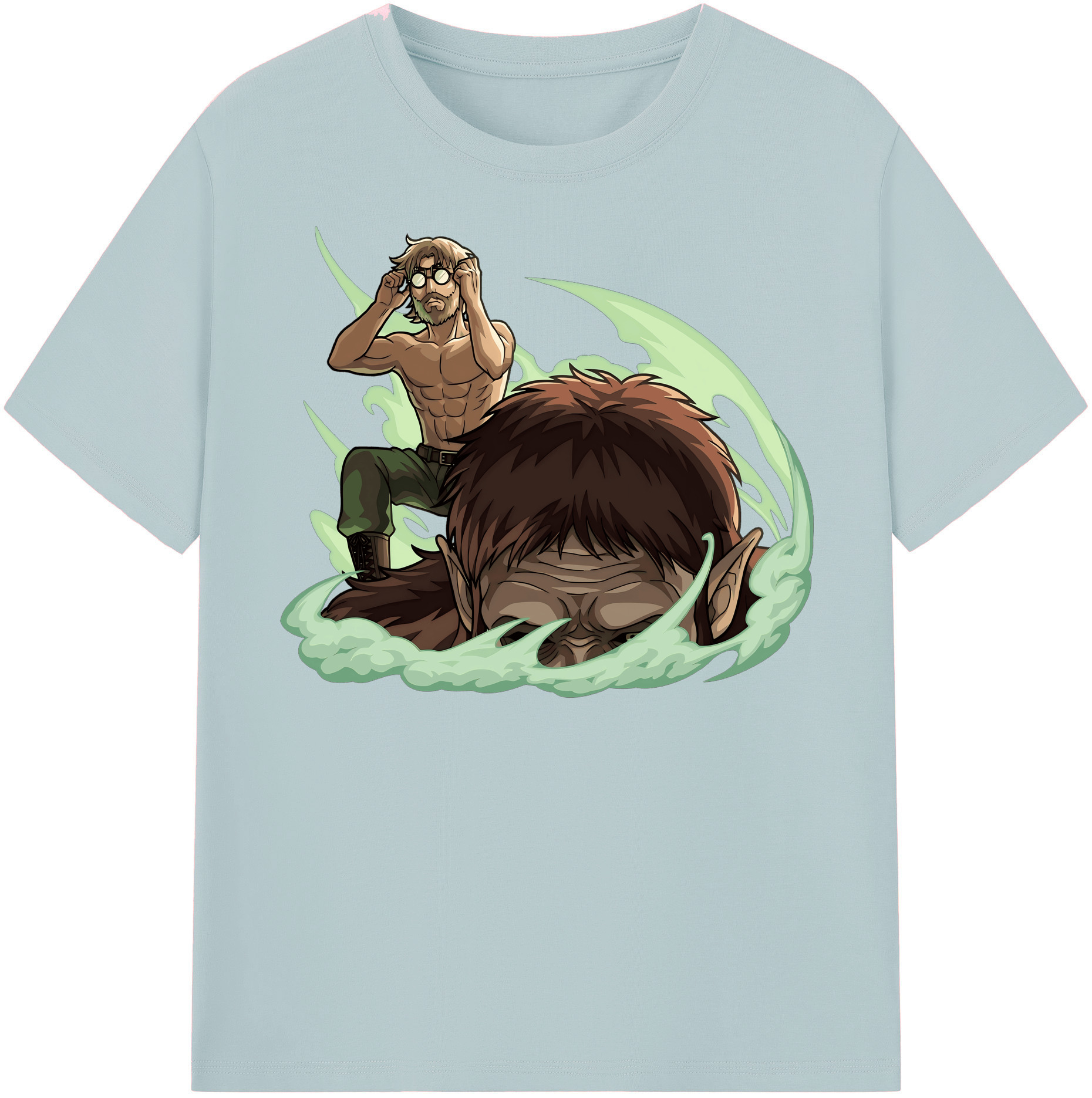（画像用） 進撃の巨人 Attack on Titan 綿100％半袖Tシャツ（フロントプリント）